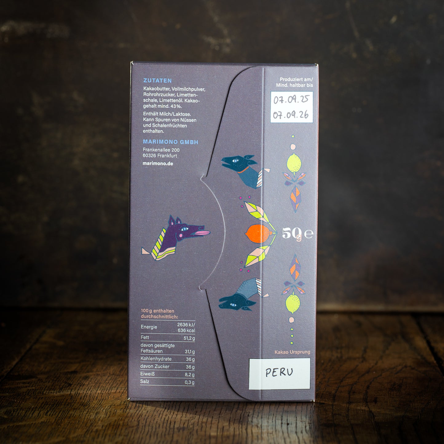 43% Weiße Schokolade mit Limette | 50g